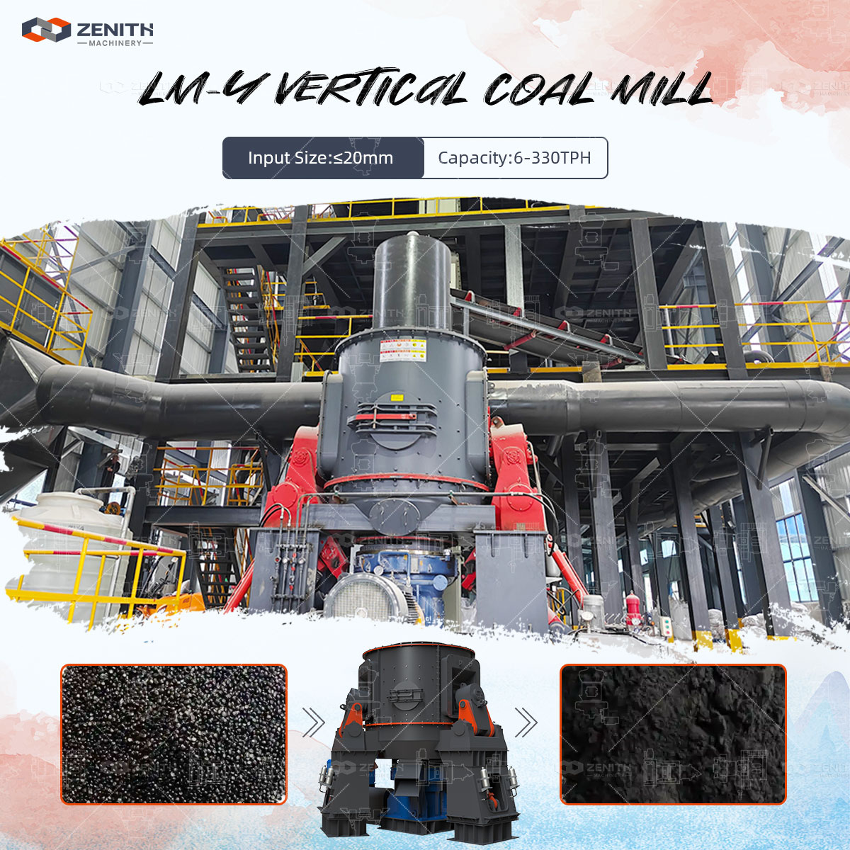 LM Vertical Grinding Mill installation in ceramic manufacturing facility